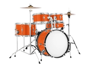 Rwraps Hyper Gloss Orange Drum Kit Wrap