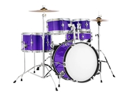 Rwraps Matte Chrome Purple Drum Kit Wrap