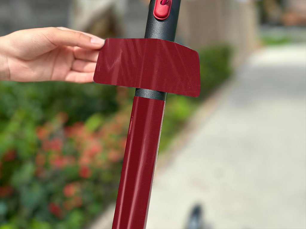 3M 2080 Gloss Red Metallic Electric Kick-Scooter Wraps