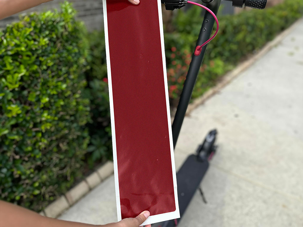 3M 2080 Gloss Red Metallic DIY Electric Scooter Wraps