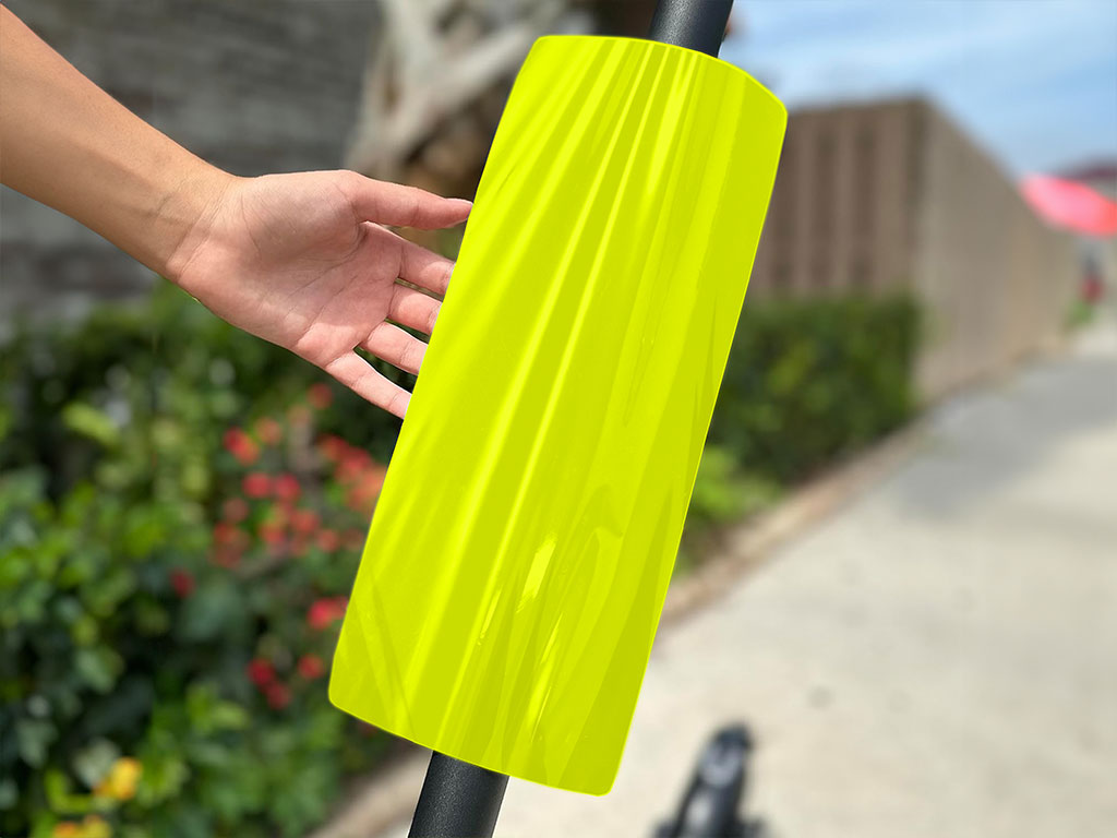 3M 1080 Satin Neon Fluorescent Yellow Do-It-Yourself E-Scooter Wraps