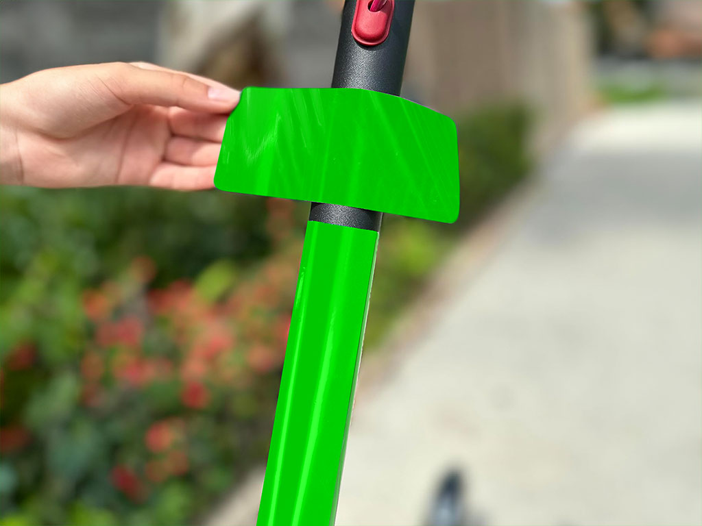 3M 1080 Satin Neon Fluorescent Green Electric Kick-Scooter Wraps