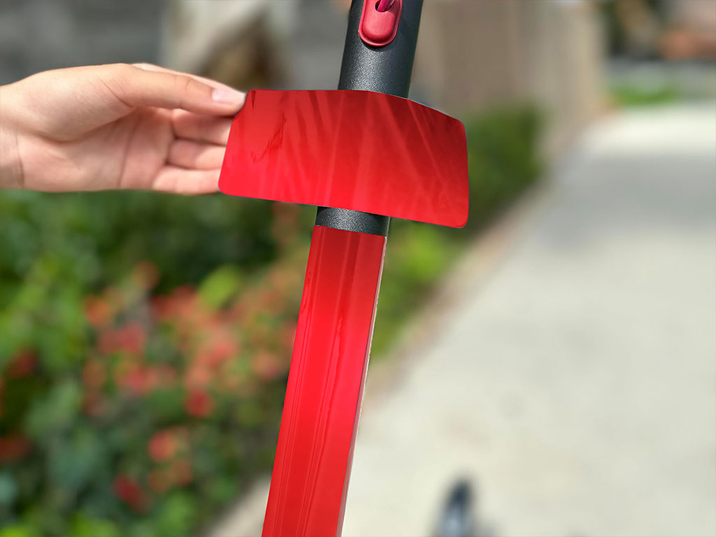 Avery Dennison SF 100 Red Chrome Electric Kick-Scooter Wraps