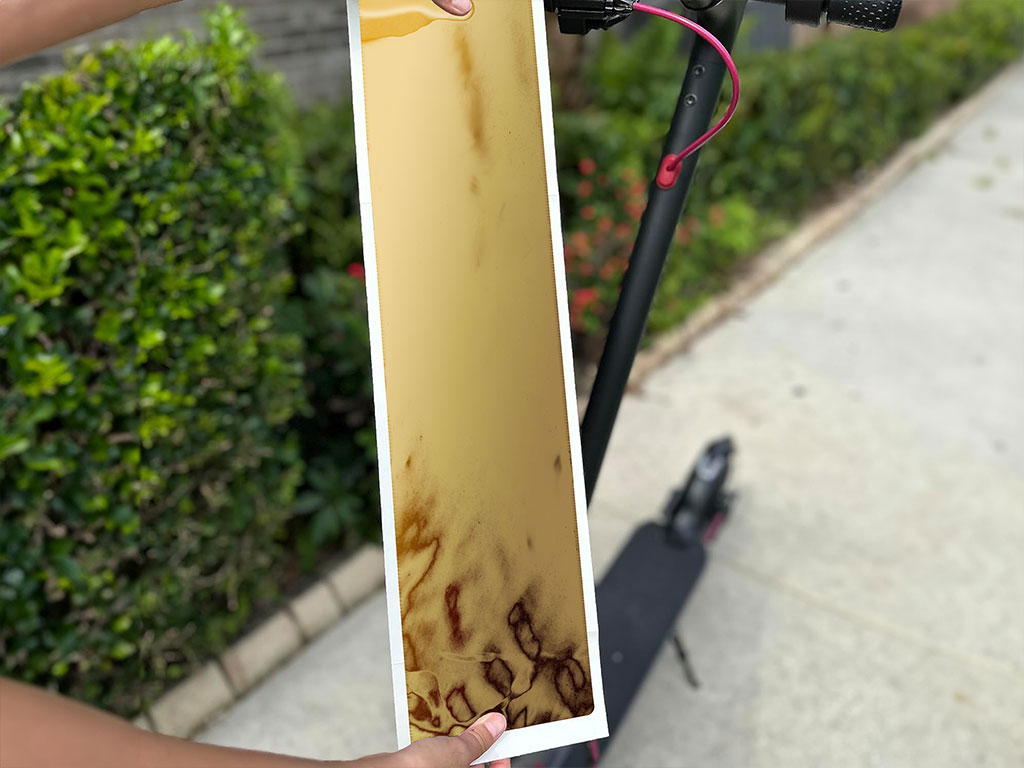 Avery Dennison SF 100 Gold Chrome DIY Electric Scooter Wraps