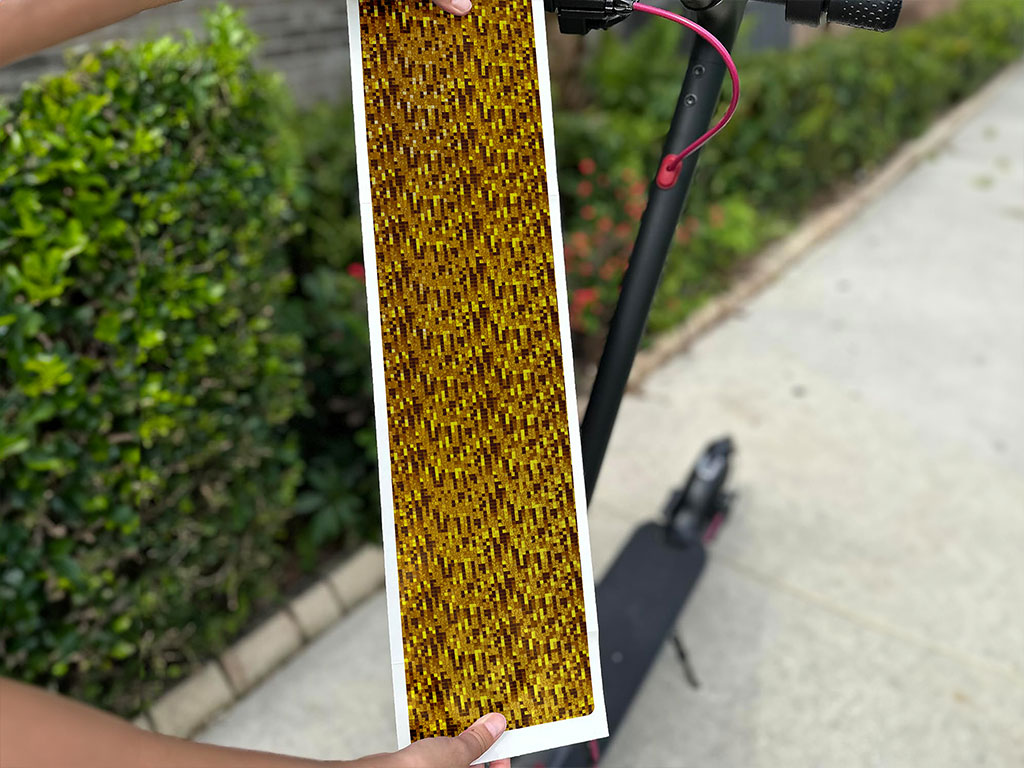 Rwraps 3D Carbon Fiber Gold (Digital) DIY Electric Scooter Wraps