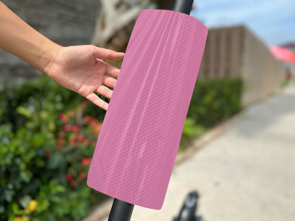 Rwraps 4D Carbon Fiber Pink Do-It-Yourself E-Scooter Wraps