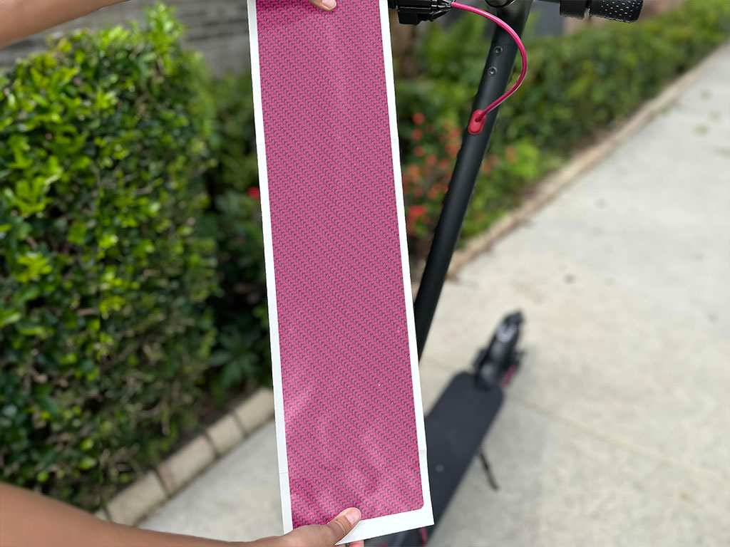 Rwraps 4D Carbon Fiber Pink DIY Electric Scooter Wraps