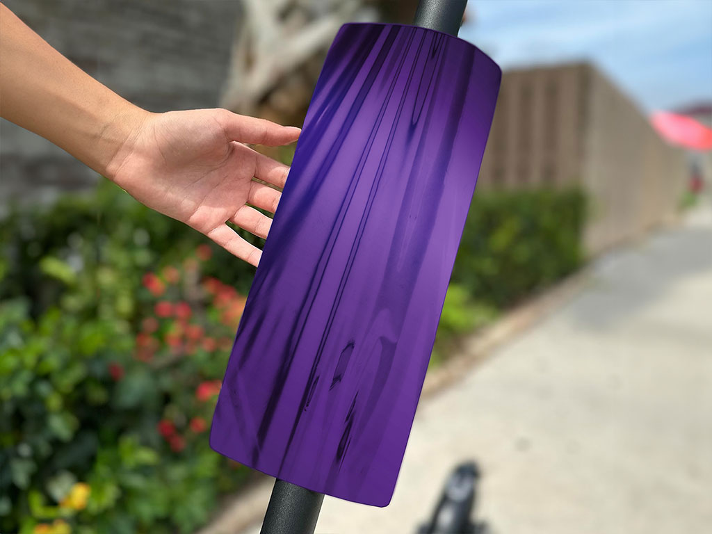 Rwraps Chrome Purple Do-It-Yourself E-Scooter Wraps