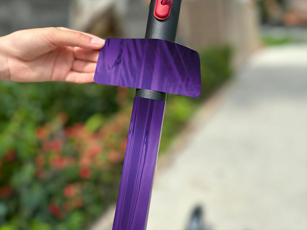 Rwraps Chrome Purple Electric Kick-Scooter Wraps