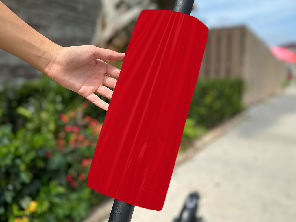 Rwraps Gloss Carmine Red Do-It-Yourself E-Scooter Wraps