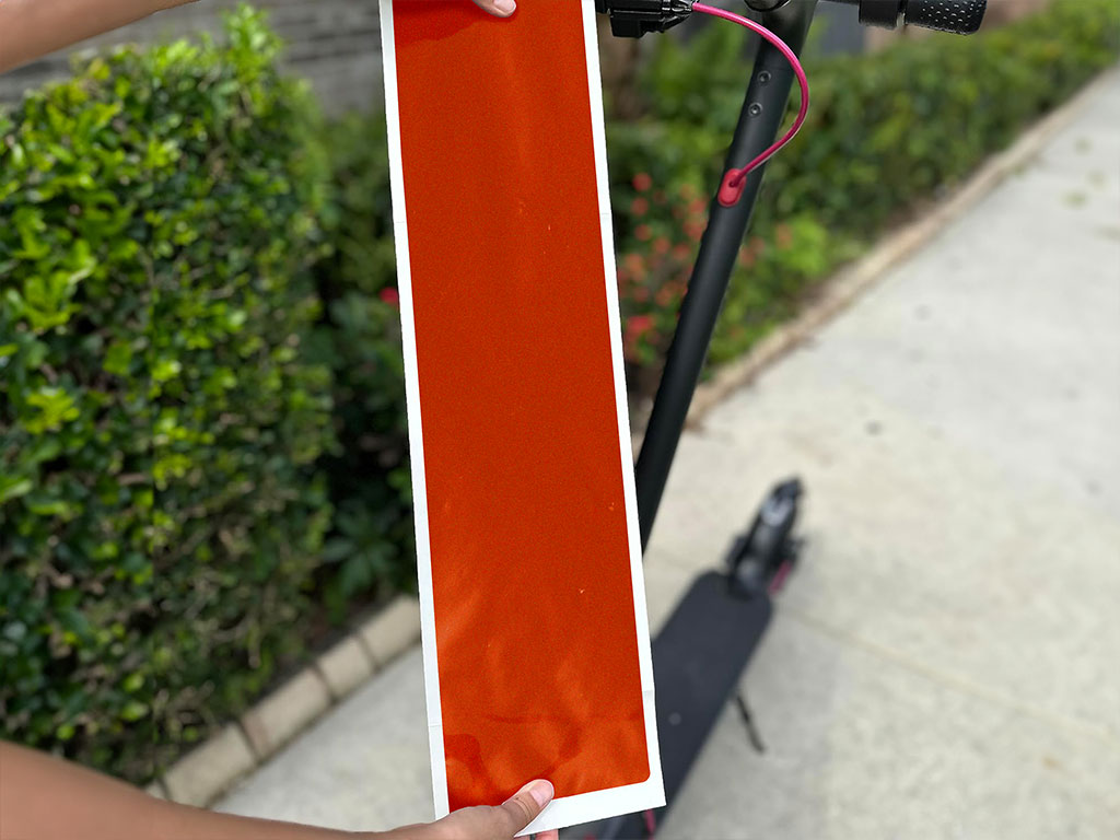 Rwraps Gloss Metallic Fire Orange DIY Electric Scooter Wraps