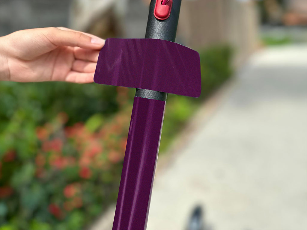 Rwraps Gloss Metallic Grape Electric Kick-Scooter Wraps