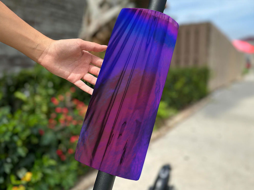 Rwraps Holographic Chrome Purple Neochrome Do-It-Yourself E-Scooter Wraps