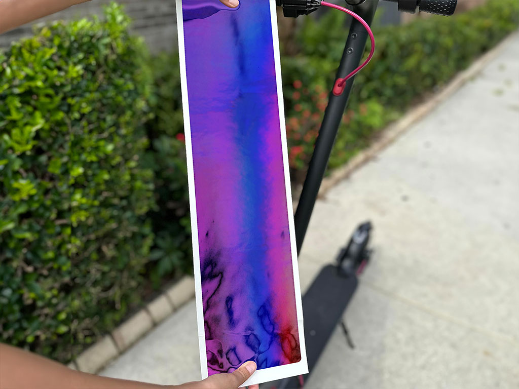 Rwraps Holographic Chrome Purple Neochrome DIY Electric Scooter Wraps