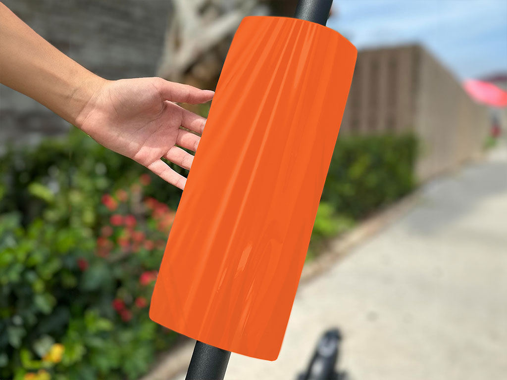 Rwraps Hyper Gloss Orange Do-It-Yourself E-Scooter Wraps