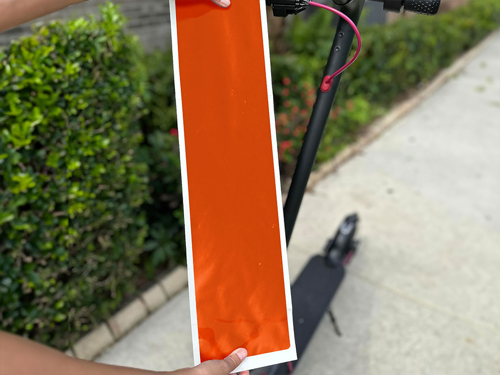 Rwraps Hyper Gloss Orange DIY Electric Scooter Wraps