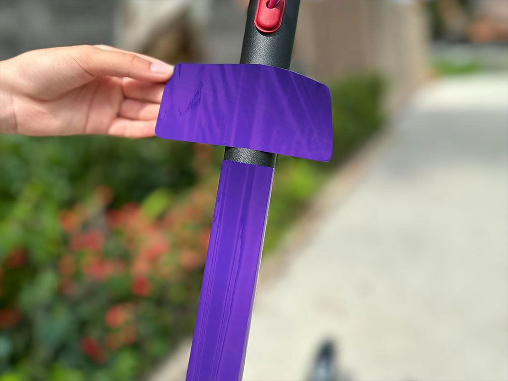 Rwraps Matte Chrome Purple Electric Kick-Scooter Wraps