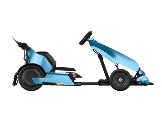 Rwraps 3D Carbon Fiber Blue (Sky) Do-It-Yourself Go Kart Wraps