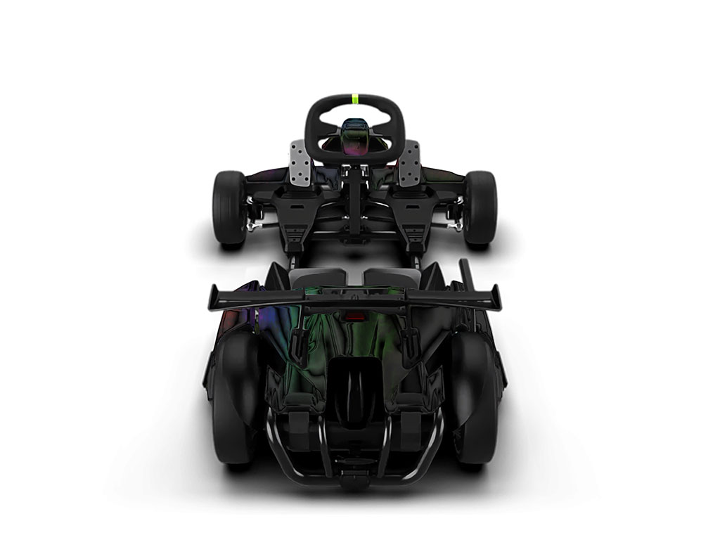 Rwraps Holographic Chrome Black Neochrome DIY Go Kart Wraps