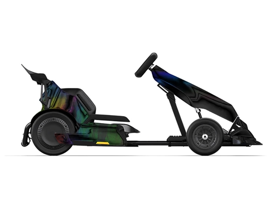 Rwraps Holographic Chrome Black Neochrome Do-It-Yourself Go Kart Wraps