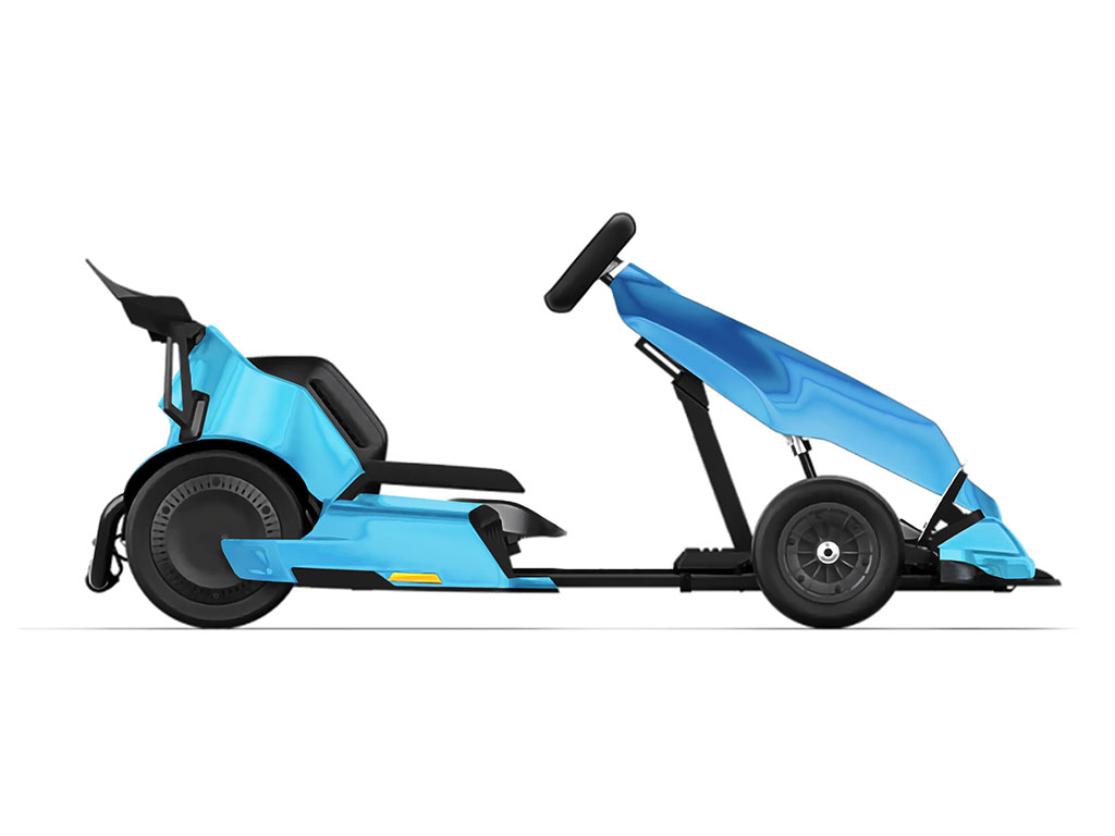 Rwraps Matte Chrome Light Blue Do-It-Yourself Go Kart Wraps