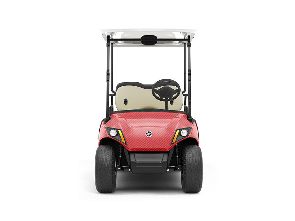ORACAL 975 Carbon Fiber Geranium Red DIY Golf Cart Wraps