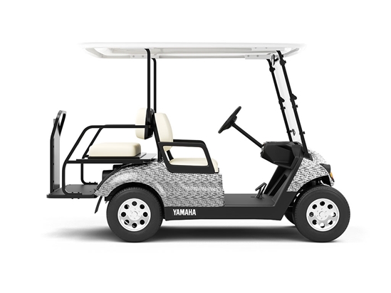 Rwraps 3D Carbon Fiber Silver (Digital) Do-It-Yourself Golf Cart Wraps