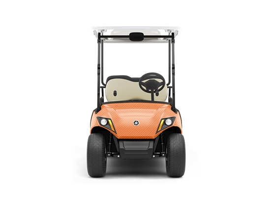 Rwraps 3D Carbon Fiber Orange DIY Golf Cart Wraps