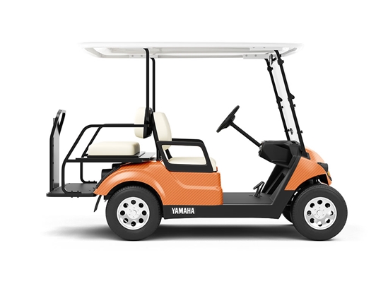 Rwraps 3D Carbon Fiber Orange Do-It-Yourself Golf Cart Wraps