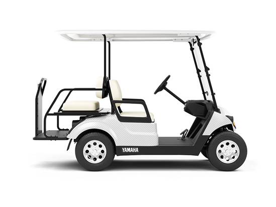 Rwraps 3D Carbon Fiber White Do-It-Yourself Golf Cart Wraps
