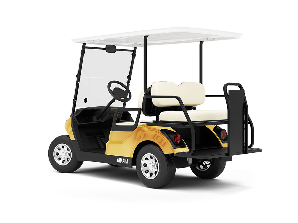 Rwraps Matte Chrome Gold Golf Cart Vinyl Wraps