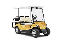 Rwraps™ Matte Chrome Gold Vinyl Golf Cart Wrap