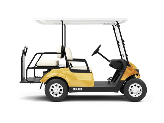 Rwraps Matte Chrome Gold Do-It-Yourself Golf Cart Wraps