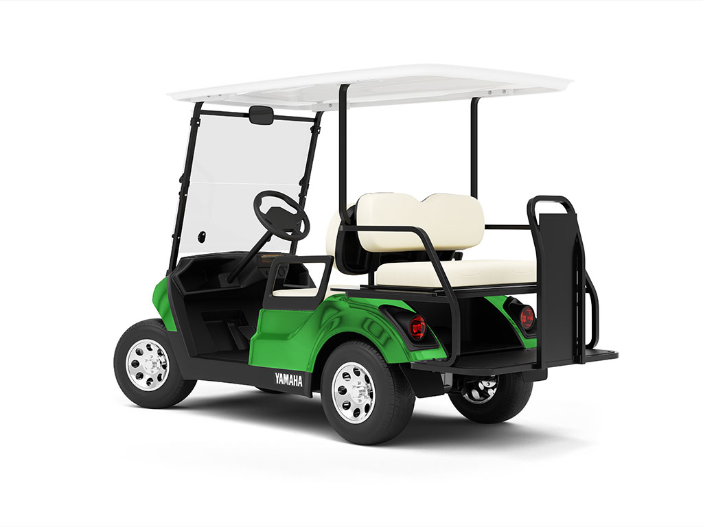 Rwraps Matte Chrome Green Golf Cart Vinyl Wraps