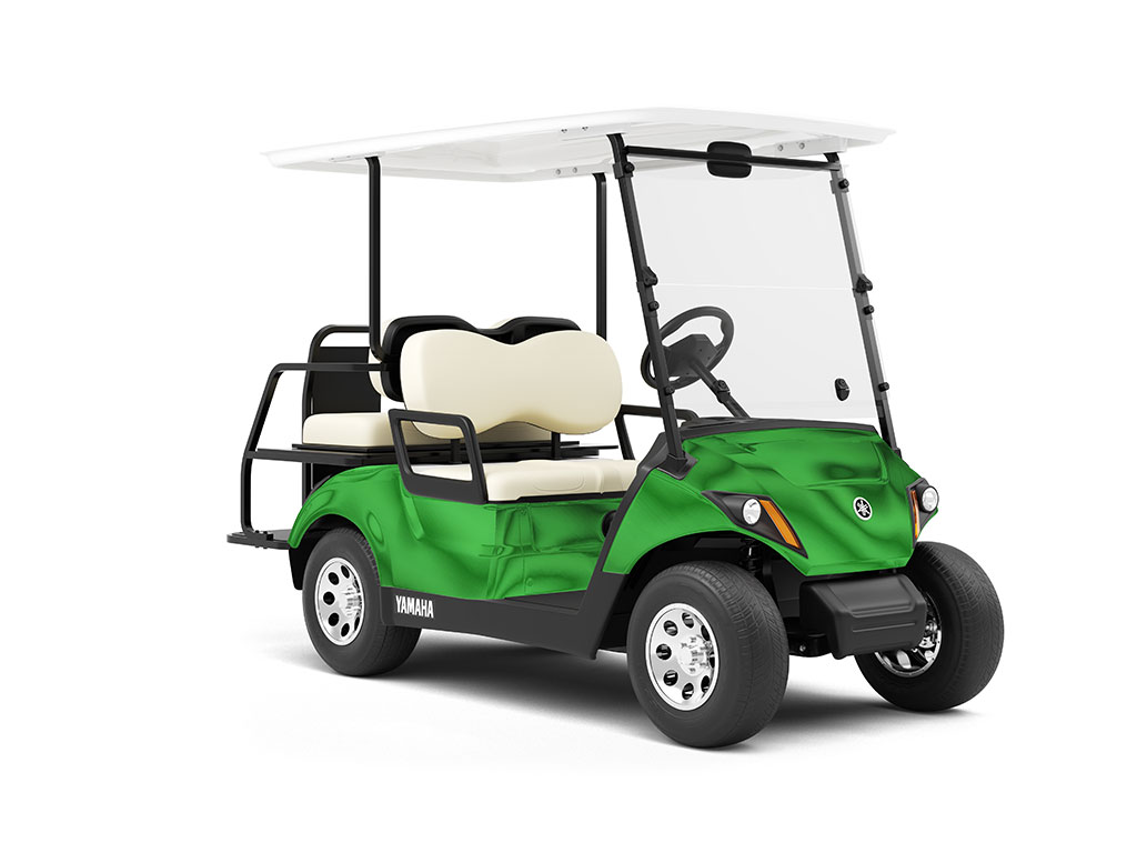 Rwraps™ Matte Chrome Green Vinyl Golf Cart Wrap