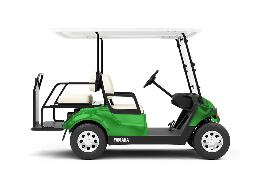 Rwraps Matte Chrome Green Do-It-Yourself Golf Cart Wraps