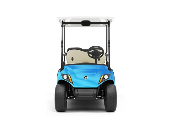 Rwraps Matte Chrome Light Blue DIY Golf Cart Wraps