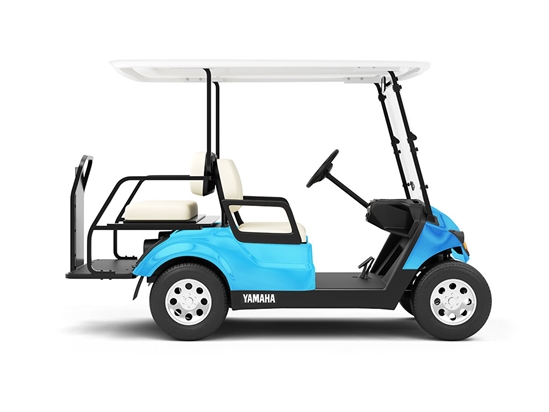 Rwraps Matte Chrome Light Blue Do-It-Yourself Golf Cart Wraps