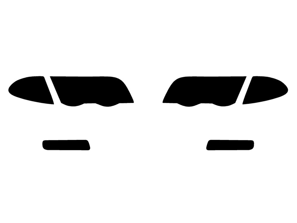 Sedan/Wagon Rvinyl Rtint Headlight Tint Covers for BMW 3-Series 2002-2005 Application Kit 