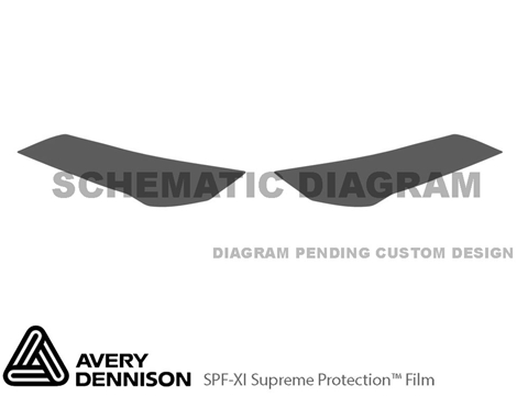 Avery Dennison™ Fiat 500 Abarth 2018-2019 Headlight Protection Film