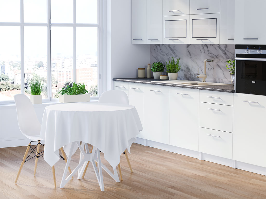 3M 2080 Satin White DIY Kitchen Cabinet Wraps