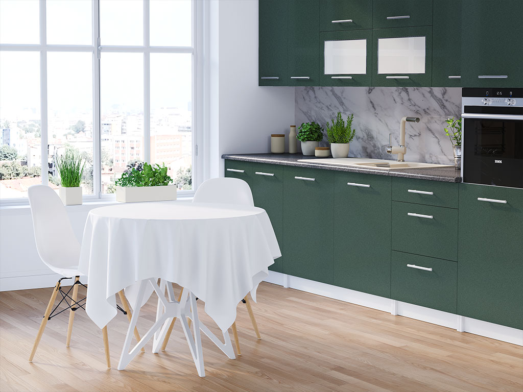 3M 2080 Matte Pine Green Metallic DIY Kitchen Cabinet Wraps