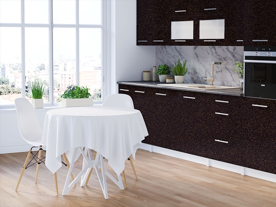 3M 2080 Satin Gold Dust Black DIY Kitchen Cabinet Wraps