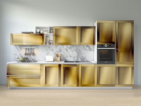 Avery Dennison™ SF 100 Gold Chrome Kitchen Cabinet Wraps