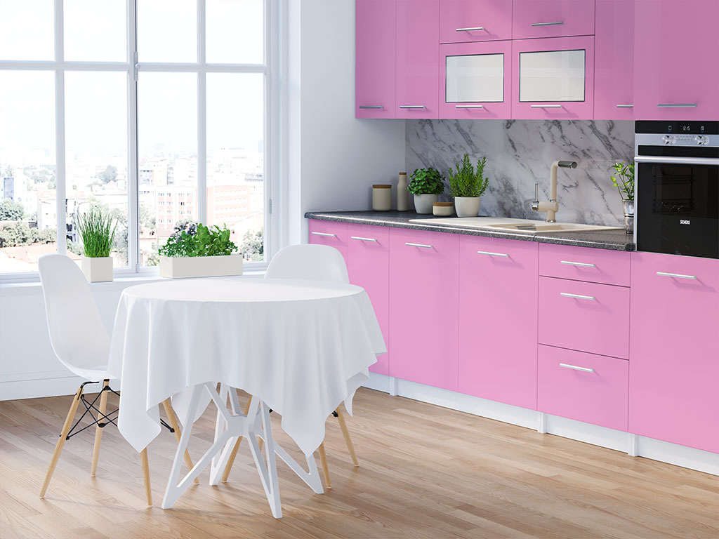 Avery Dennison SW900 Satin Bubblegum Pink DIY Kitchen Cabinet Wraps