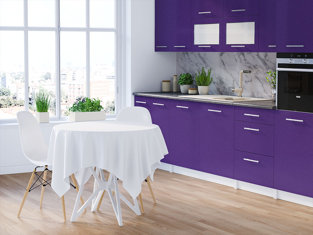 Avery Dennison SW900 Satin Purple Metallic DIY Kitchen Cabinet Wraps