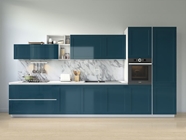 Avery Dennison SW900 Gloss Metallic Dark Blue Kitchen Cabinetry Wraps