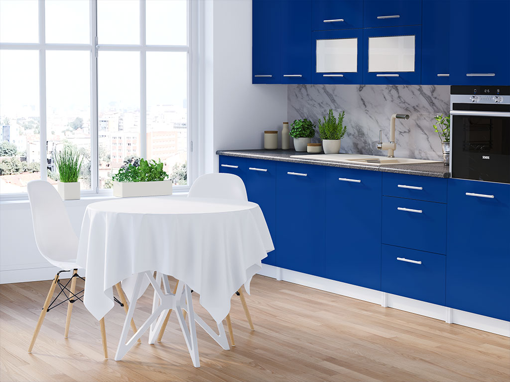 Avery Dennison SW900 Satin Dark Blue DIY Kitchen Cabinet Wraps