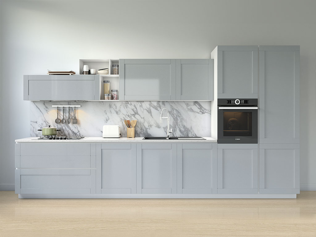 Avery Dennison SW900 Gloss Metallic Quick Silver Kitchen Cabinetry Wraps