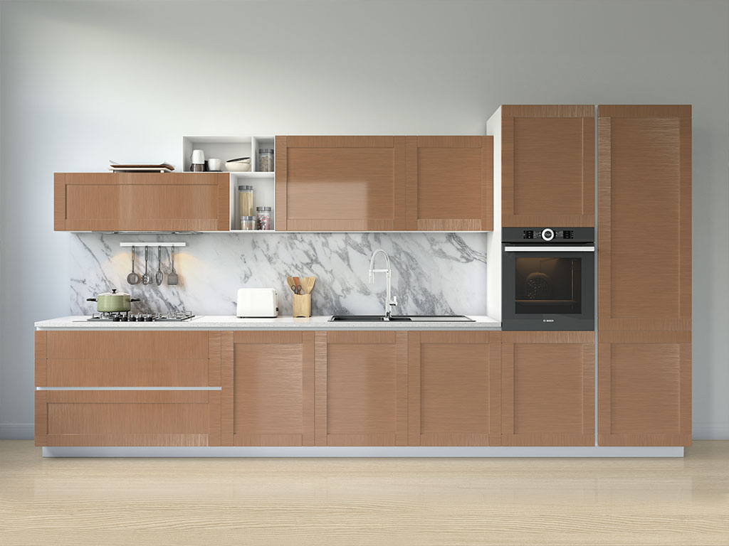 Avery Dennison SW900 Brushed Bronze Kitchen Cabinetry Wraps